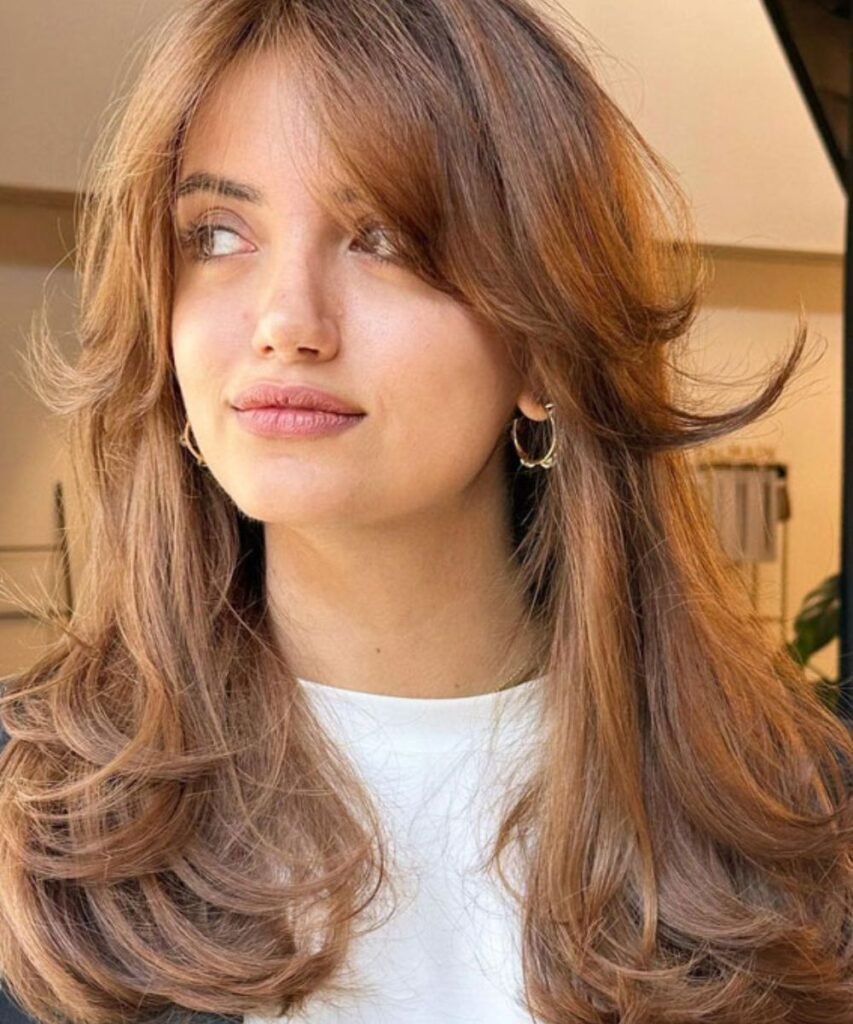 Butterfly Haircut with Bangs