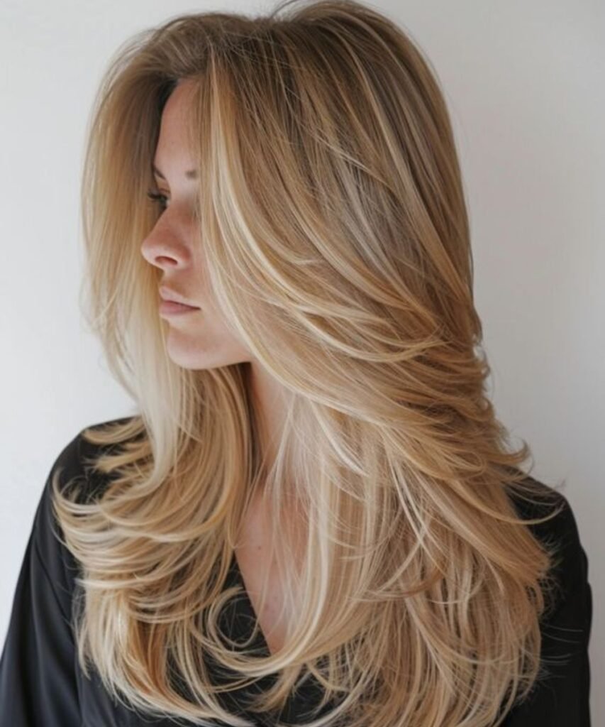 Unstyled Butterfly Haircut